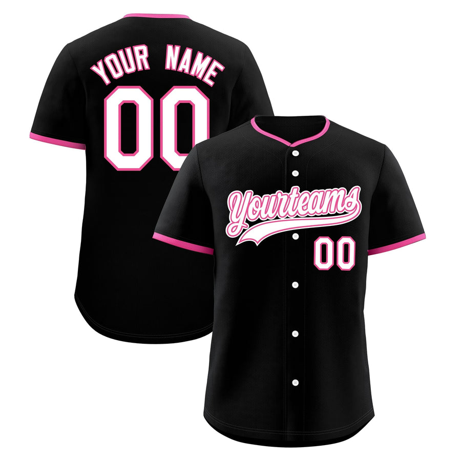 Custom Black Rose Red White Classic Style Stitched Sports Uniform For Men Women Youth Personalized Lightweight Baseball Jersey | BuyFootballJersey
