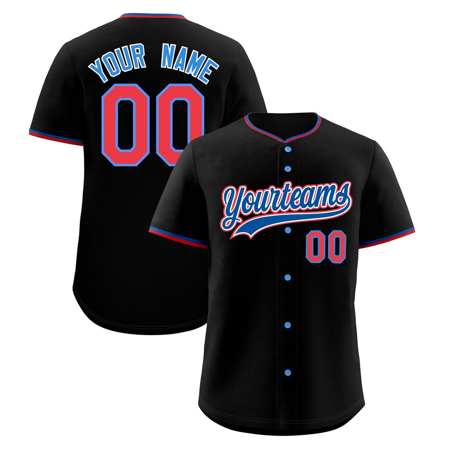 Custom Black Red Royal Classic Style Stitched Sports Uniform For Men Women Youth Personalized Lightweight Baseball Jersey | BuyFootballJersey