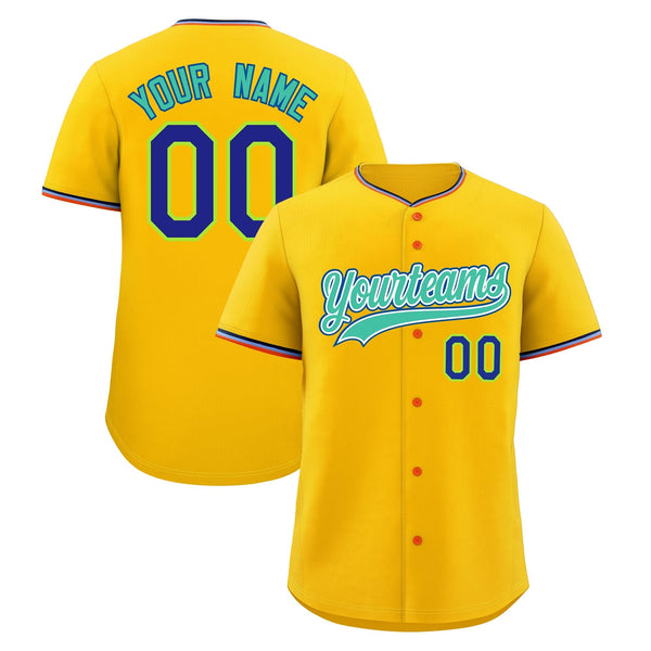 Custom Yellow Powder Blue Black Classic Style Stitched Sports Uniform For Men Women Youth Personalized Lightweight Baseball Jersey | BuyFootballJersey