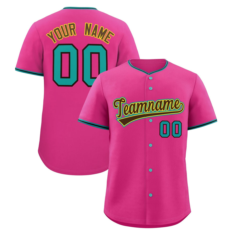 Custom Rose Red Black Teal Classic Style Stitched Sports Uniform For Men Women Youth Personalized Quick Dry Baseball Jersey | BuyFootballJersey