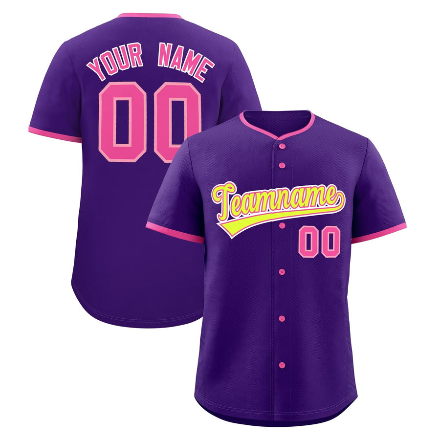 Custom Purple Rose Red Fluorescent Green Classic Style Stitched Sports Uniform For Men Women Youth Personalized Lightweight | BuyFootballJersey