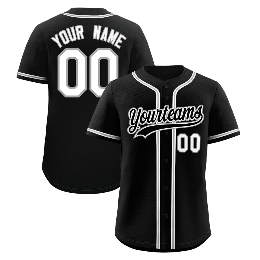 Custom Black Baseball Jersey Classic Style Stitched Sports Uniform Personalized For Teams Lightweight | BuyFootballJersey