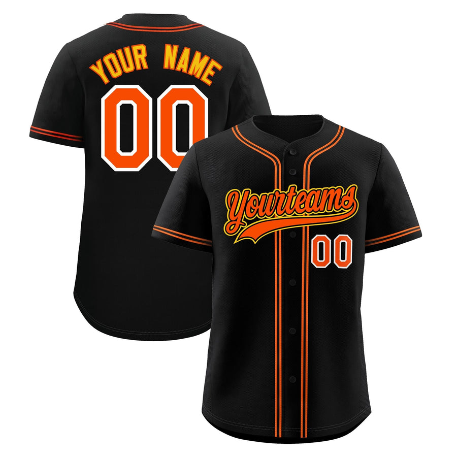 Custom Black Baseball Jersey Classic Style Stitched Sports Uniform Personalized For Teams Lightweight | BuyFootballJersey