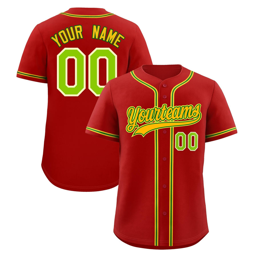 Custom Red Baseball Jersey Classic Style Stitched Sports Uniform Personalized For Teams Lightweight | BuyFootballJersey