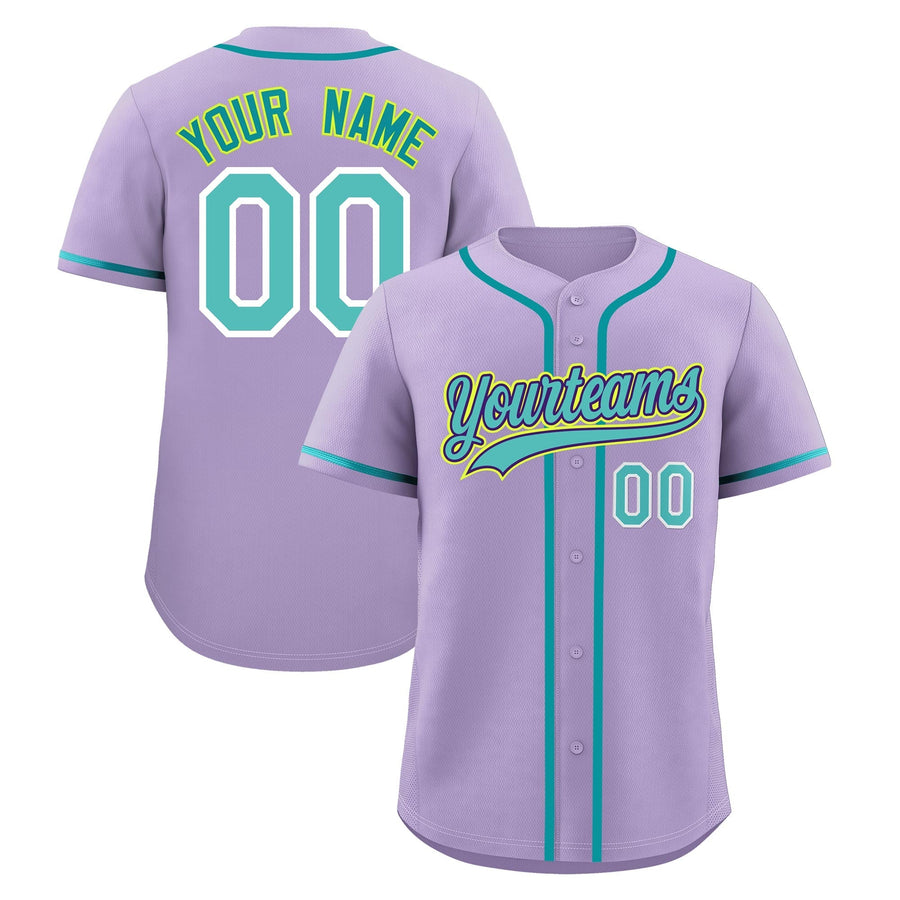 Custom Light Purple Baseball Jersey Classic Style Stitched Sports Uniform Personalized For Teams Quick Dry | BuyFootballJersey
