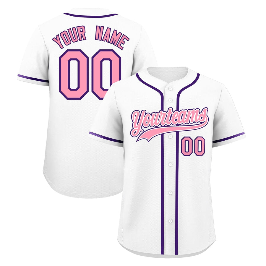 Custom White Baseball Jersey Classic Style Stitched Sports Uniform Personalized For Teams Lightweight | BuyFootballJersey
