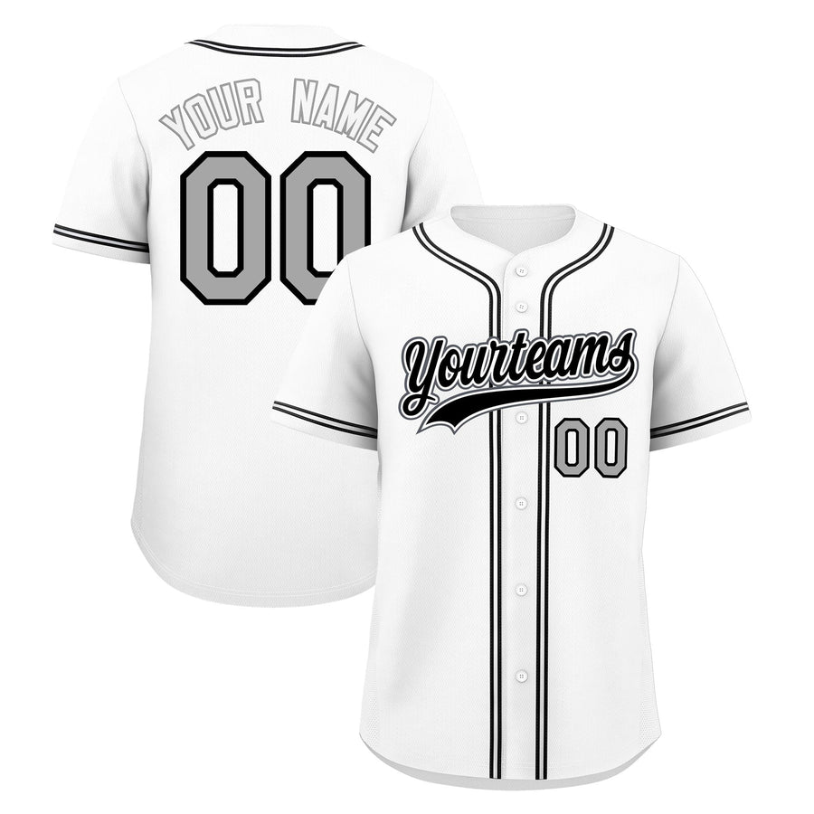 Custom White Baseball Jersey Classic Style Stitched Sports Uniform Personalized For Teams Quick Dry | BuyFootballJersey