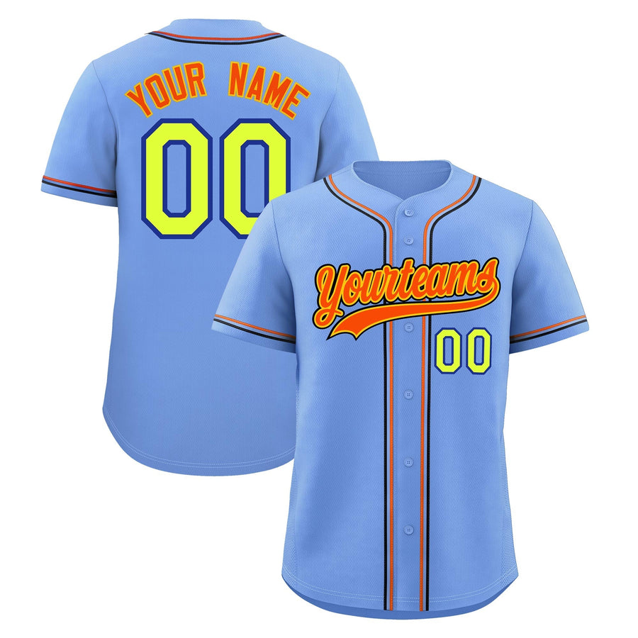 Custom Light Blue Baseball Jersey Classic Style Stitched Sports Uniform Personalized For Teams Lightweight | BuyFootballJersey