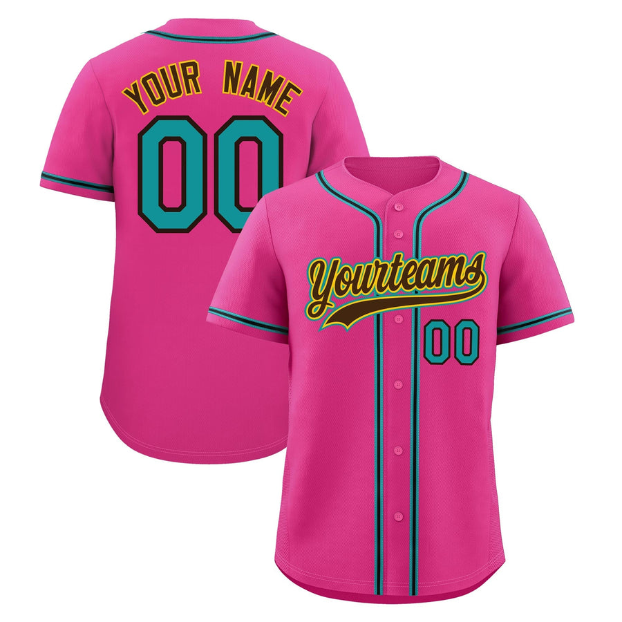 Custom Pink Baseball Jersey Classic Style Stitched Sports Uniform Personalized For Teams Lightweight | BuyFootballJersey
