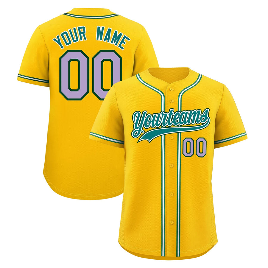 Custom Yellow Baseball Jersey Classic Style Stitched Sports Uniform Personalized For Teams Lightweight | BuyFootballJersey