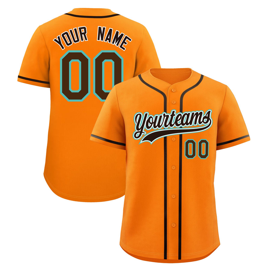 Custom Orange Baseball Jersey Classic Style Stitched Sports Uniform Personalized For Teams Lightweight | BuyFootballJersey