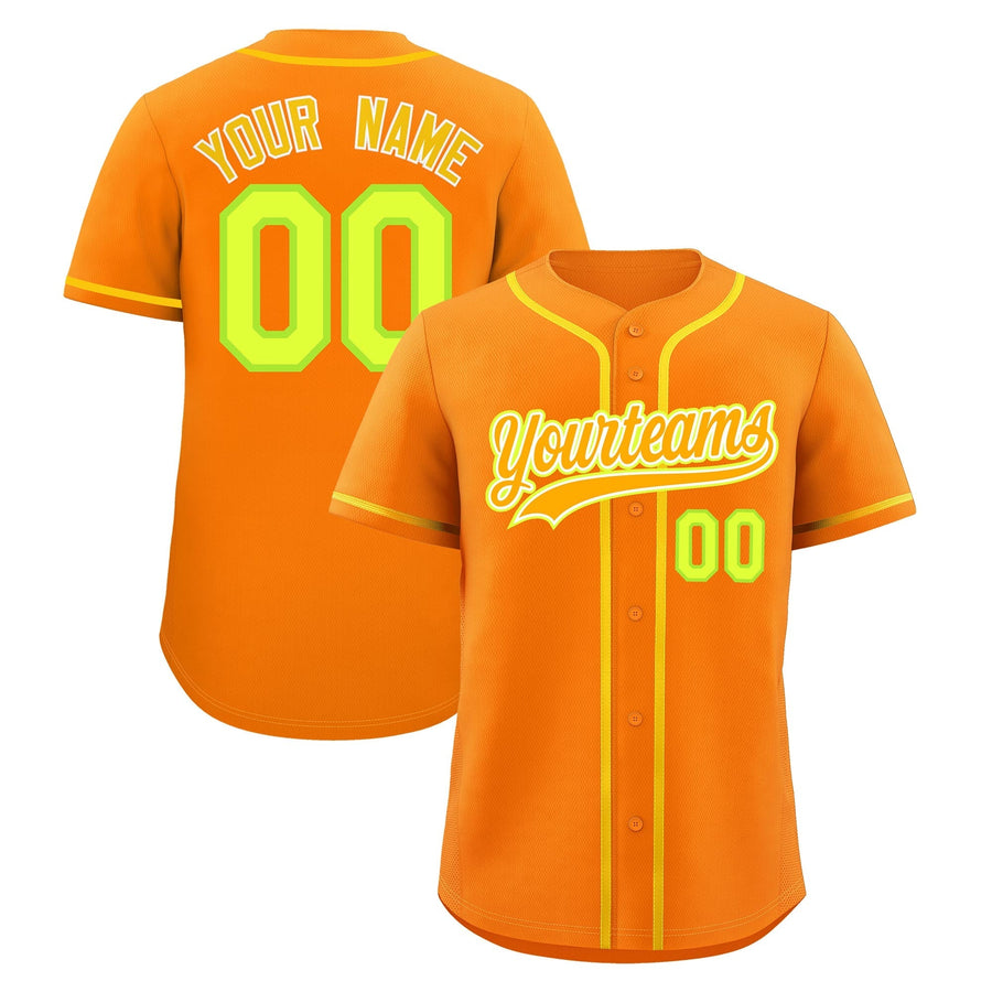 Custom Orange Baseball Jersey Classic Style Stitched Sports Uniform Personalized For Teams Lightweight | BuyFootballJersey