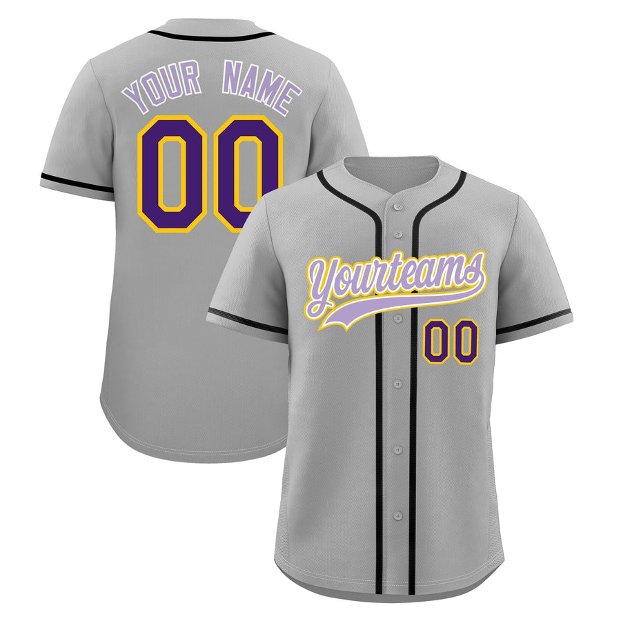 Custom Light Gray Baseball Jersey Classic Style Stitched Sports Uniform Personalized For Teams Lightweight | BuyFootballJersey