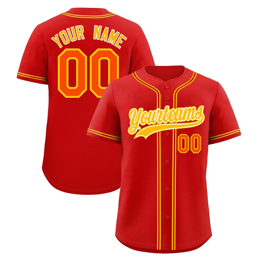 Custom Red Baseball Jersey Classic Style Stitched Sports Uniform Personalized For Teams Lightweight | BuyFootballJersey