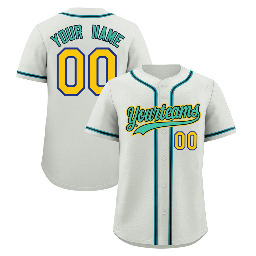 Custom Light Gray Baseball Jersey Classic Style Stitched Sports Uniform Personalized For Teams Lightweight | BuyFootballJersey