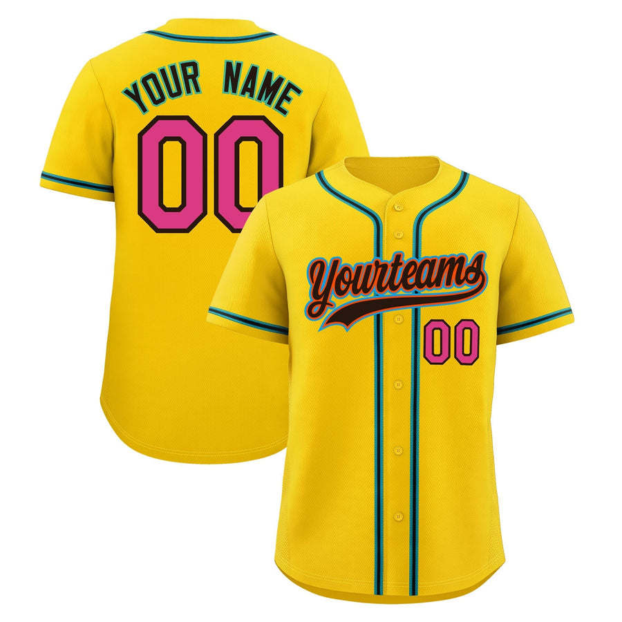 Custom Gold Baseball Jersey Classic Style Stitched Sports Uniform Personalized For Teams Quick Dry | BuyFootballJersey