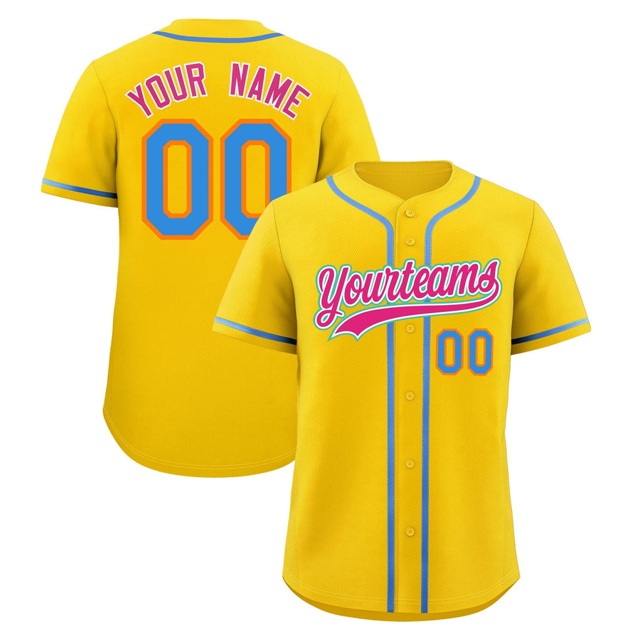 Custom Gold Baseball Jersey Classic Style Stitched Sports Uniform Personalized For Teams Lightweight | BuyFootballJersey