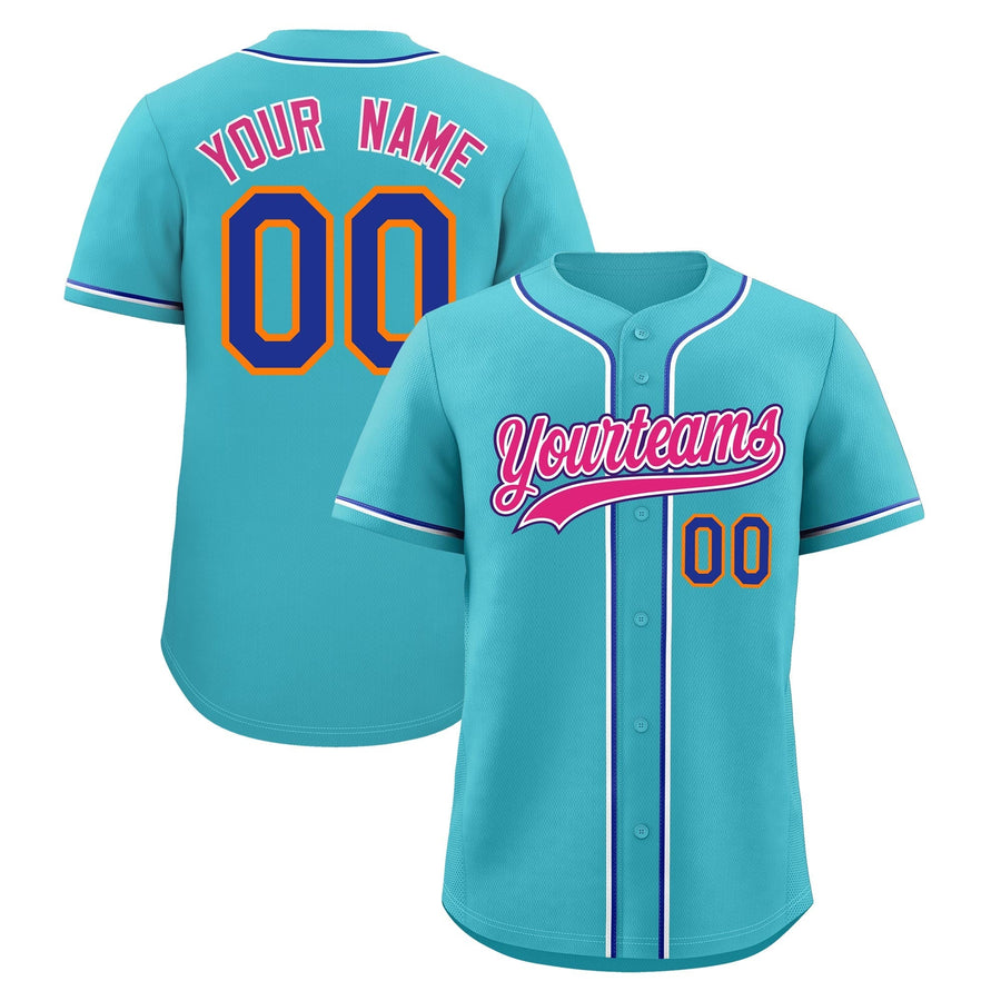 Custom Sky Blue Baseball Jersey Classic Style Stitched Sports Uniform Personalized For Teams Quick Dry | BuyFootballJersey