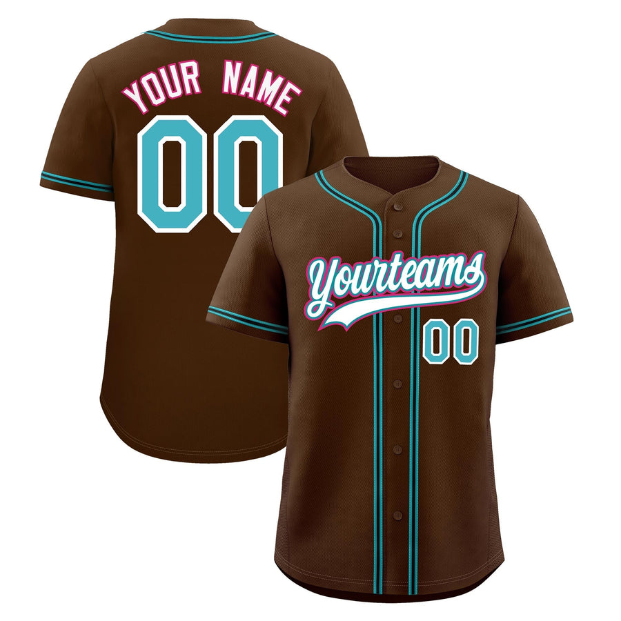 Custom Brown Baseball Jersey Classic Style Stitched Sports Uniform Personalized For Teams Quick Dry | BuyFootballJersey