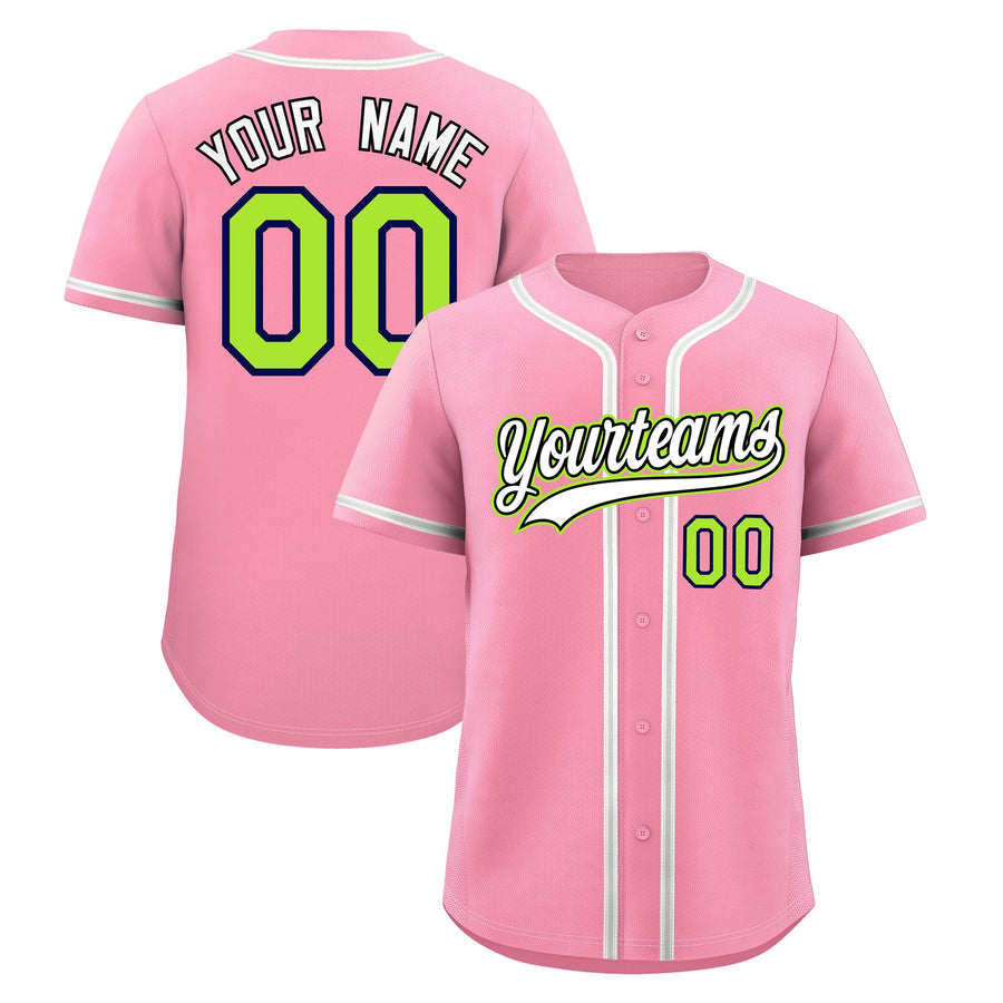 Custom Light Pink Baseball Jersey Classic Style Stitched Sports Uniform Personalized For Teams Quick Dry | BuyFootballJersey