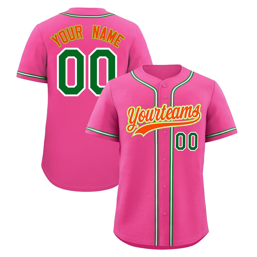 Custom Pink Baseball Jersey Classic Style Stitched Sports Uniform Personalized For Teams Lightweight | BuyFootballJersey