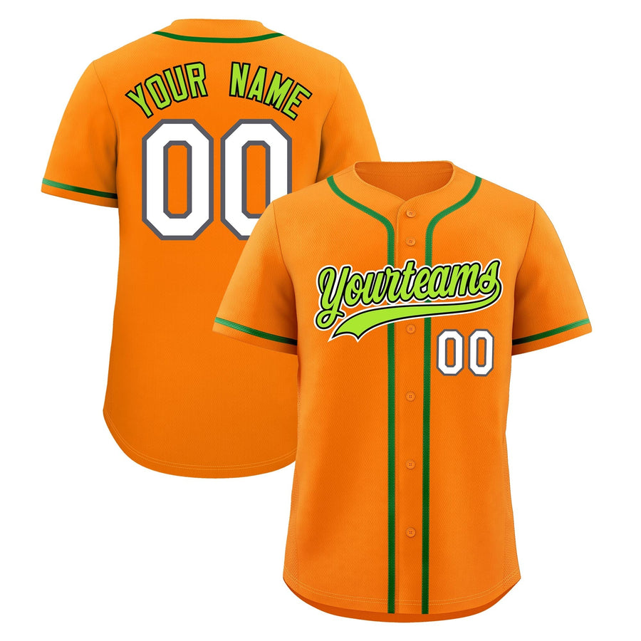 Custom Orange Baseball Jersey Classic Style Stitched Sports Uniform Personalized For Teams Lightweight | BuyFootballJersey