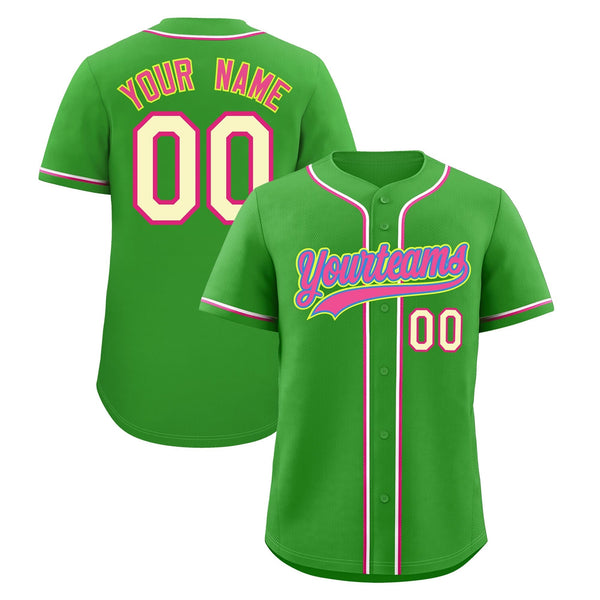 Custom Light Green Baseball Jersey Classic Style Stitched Sports Uniform Personalized For Teams Quick Dry | BuyFootballJersey