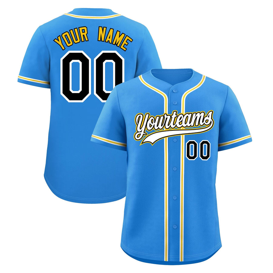 Custom Light Blue Baseball Jersey Classic Style Stitched Sports Uniform Personalized For Teams Lightweight | BuyFootballJersey