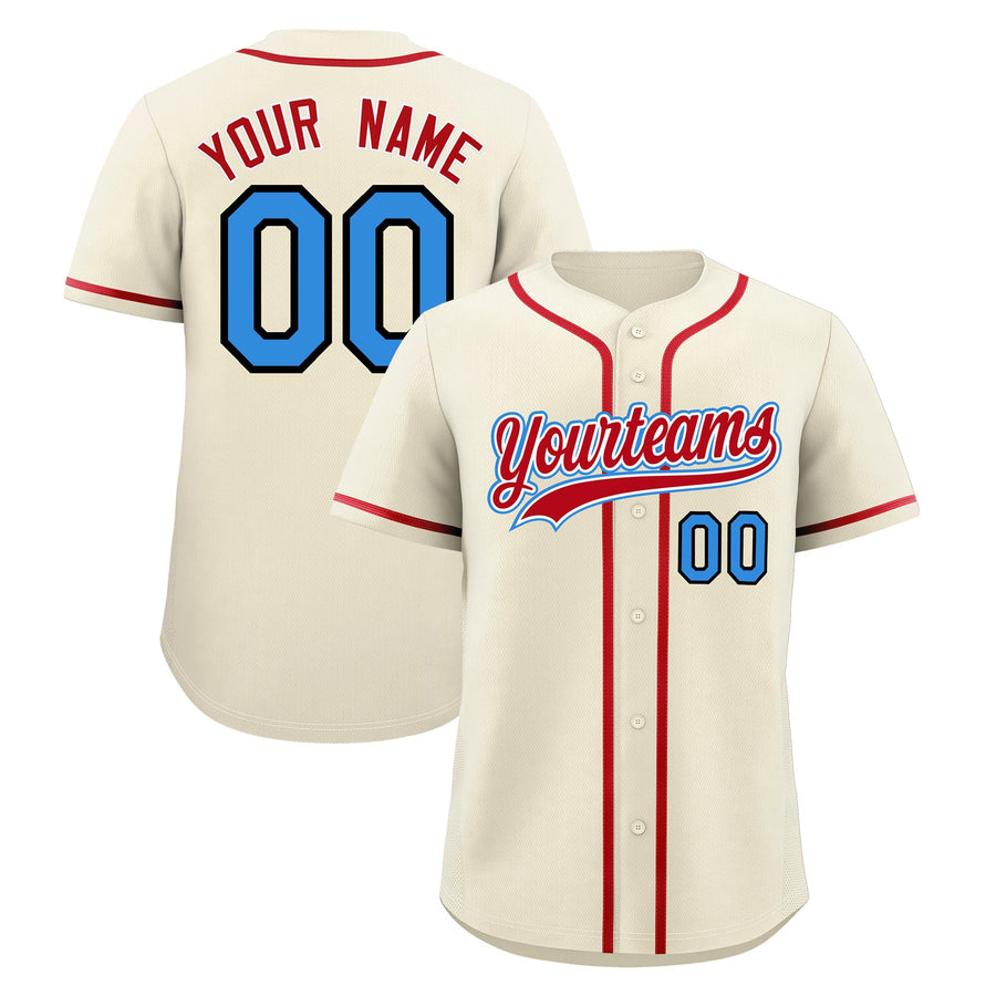 Custom Cream Baseball Jersey Classic Style Stitched Sports Uniform Personalized For Teams Quick Dry | BuyFootballJersey