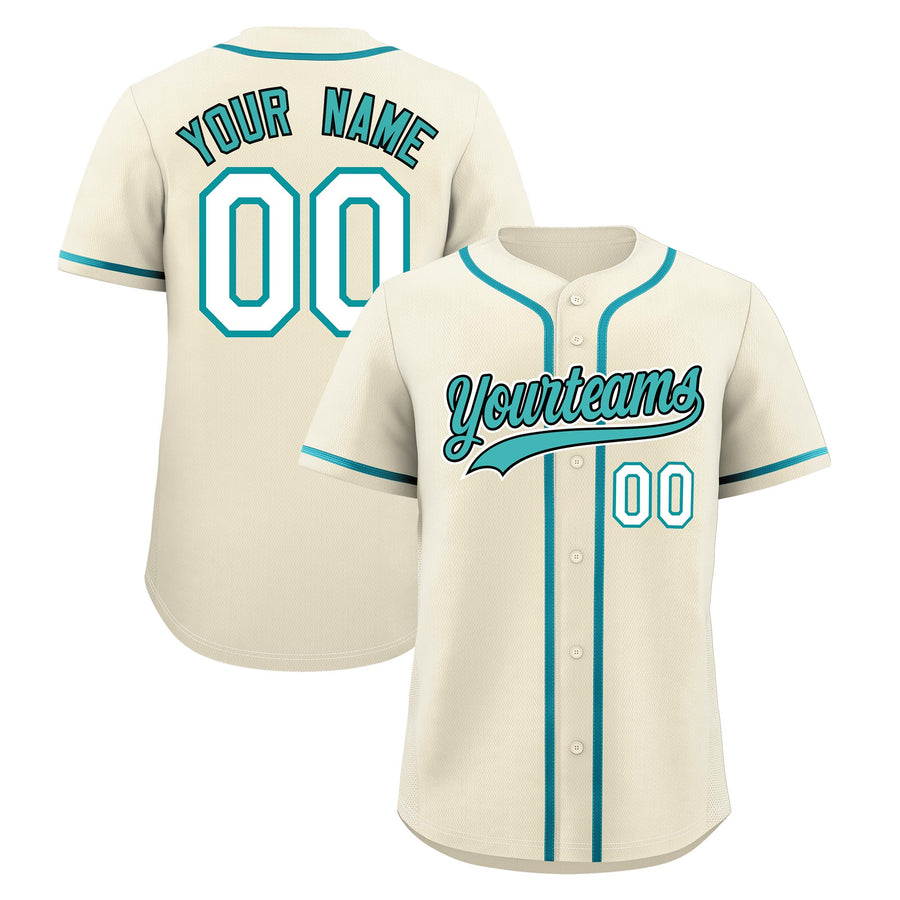 Custom Cream Baseball Jersey Classic Style Stitched Sports Uniform Personalized For Teams Lightweight | BuyFootballJersey