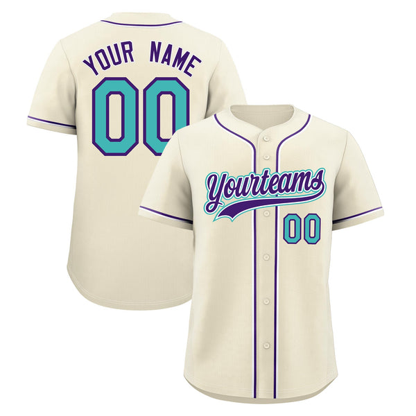 Custom Cream Baseball Jersey Classic Style Stitched Sports Uniform Personalized For Teams Quick Dry | BuyFootballJersey