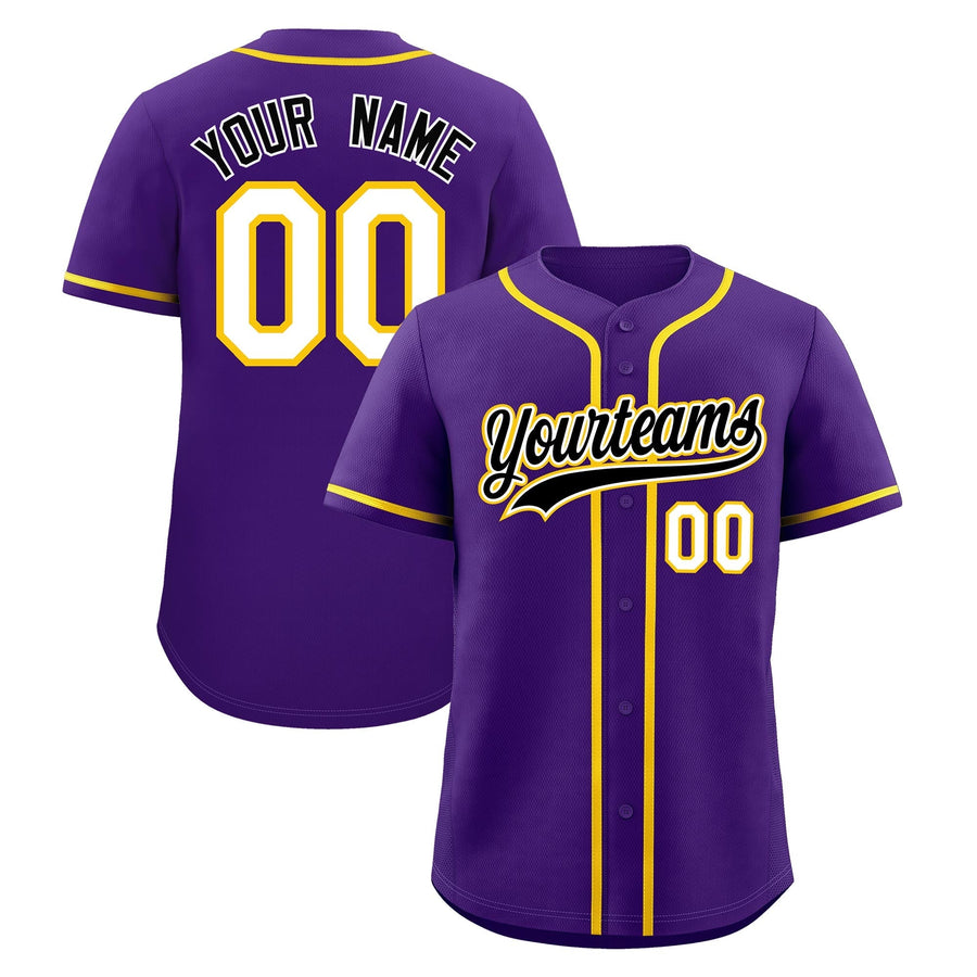 Custom Purple Baseball Jersey Classic Style Stitched Sports Uniform Personalized For Teams Lightweight | BuyFootballJersey