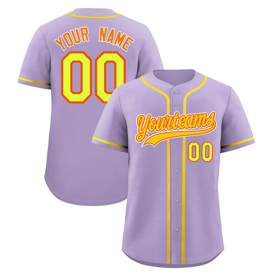 Custom Light Purple Baseball Jersey Classic Style Stitched Sports Uniform Personalized For Teams Lightweight | BuyFootballJersey