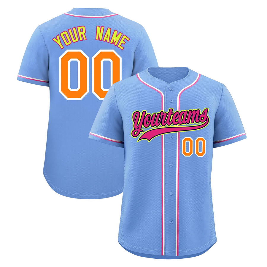 Custom Light Blue Baseball Jersey Classic Style Stitched Sports Uniform Personalized For Teams Lightweight | BuyFootballJersey