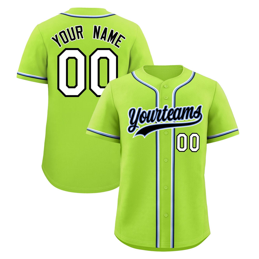 Custom Neon Green Baseball Jersey Classic Style Stitched Sports Uniform Personalized For Teams Lightweight | BuyFootballJersey