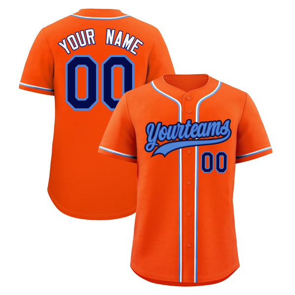 Custom Orange Baseball Jersey Classic Style Stitched Sports Uniform Personalized For Teams Lightweight | BuyFootballJersey