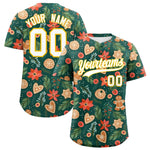 Custom Christmas Graffiti Pattern Baseball Jersey | BuyFootballJersey