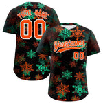 Custom Christmas Graffiti Pattern Baseball Jersey | BuyFootballJersey