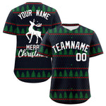 Custom Christmas Graffiti Pattern Baseball Jersey | BuyFootballJersey
