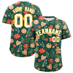 Custom Christmas Graffiti Pattern Baseball Jersey | BuyFootballJersey