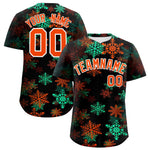 Custom Christmas Graffiti Pattern Baseball Jersey | BuyFootballJersey