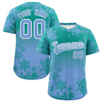 Custom Christmas Graffiti Pattern Baseball Jersey | BuyFootballJersey