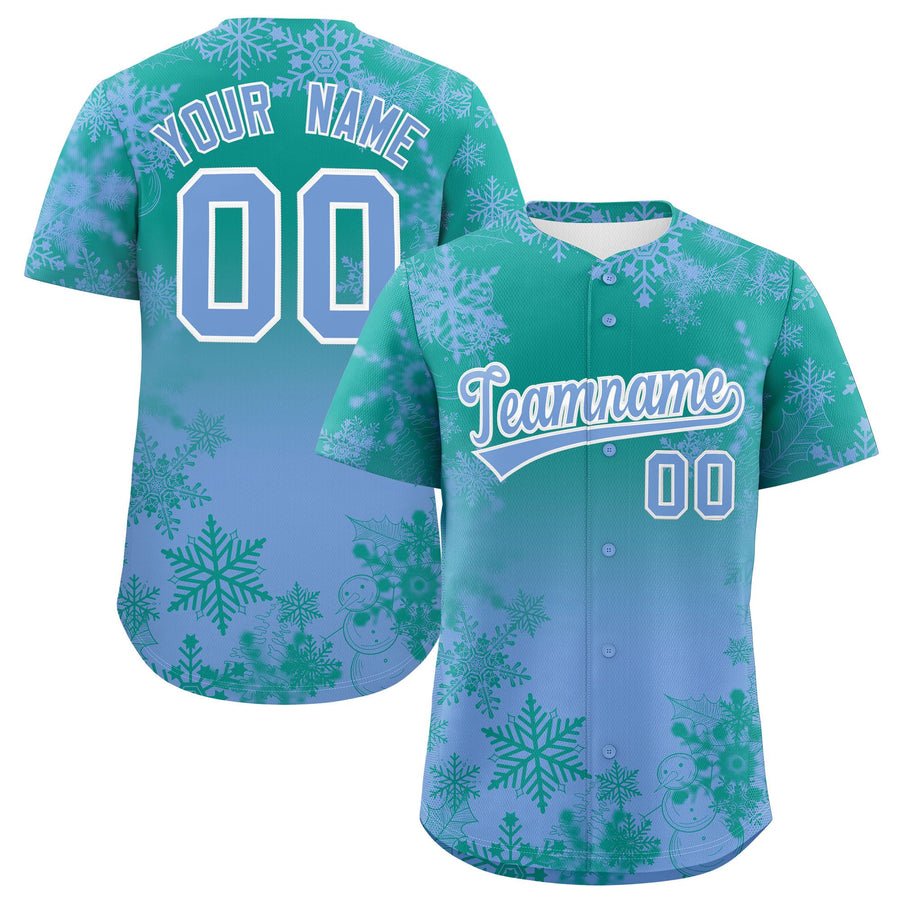 Custom Christmas Graffiti Pattern Baseball Jersey | BuyFootballJersey