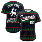 Custom Christmas Graffiti Pattern Baseball Jersey | BuyFootballJersey