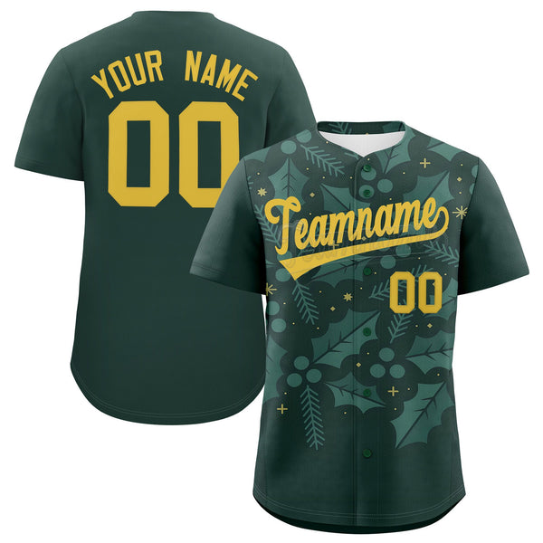 Custom Christmas Graffiti Pattern Baseball Jersey | BuyFootballJersey