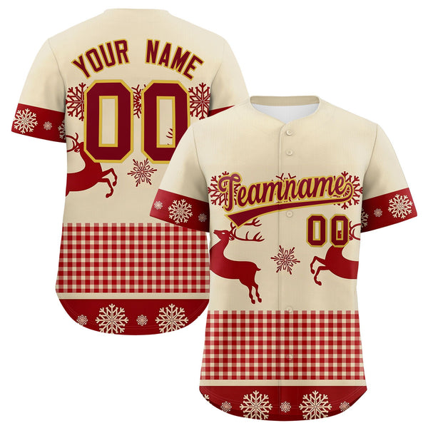 Custom Christmas Graffiti Pattern Baseball Jersey | BuyFootballJersey
