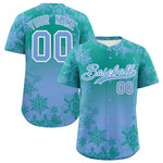 Custom Christmas Graffiti Pattern Baseball Jersey | BuyFootballJersey