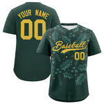Custom Christmas Graffiti Pattern Baseball Jersey | BuyFootballJersey