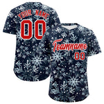 Custom Christmas Graffiti Pattern Baseball Jersey | BuyFootballJersey