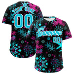 Custom Christmas Graffiti Pattern Baseball Jersey | BuyFootballJersey